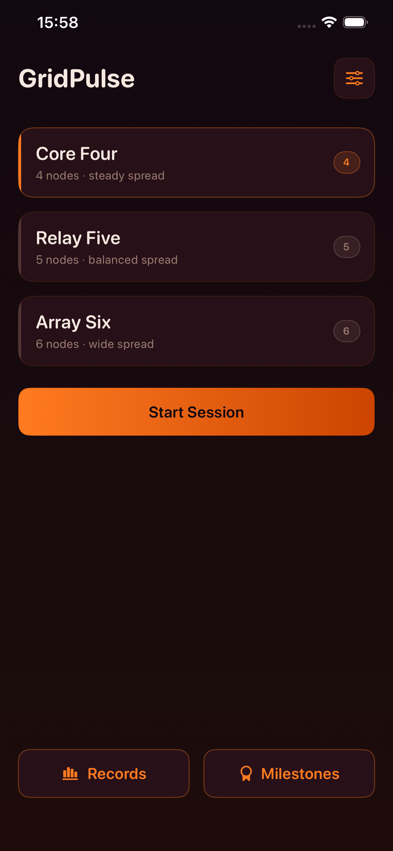 GridPulse — mode selection